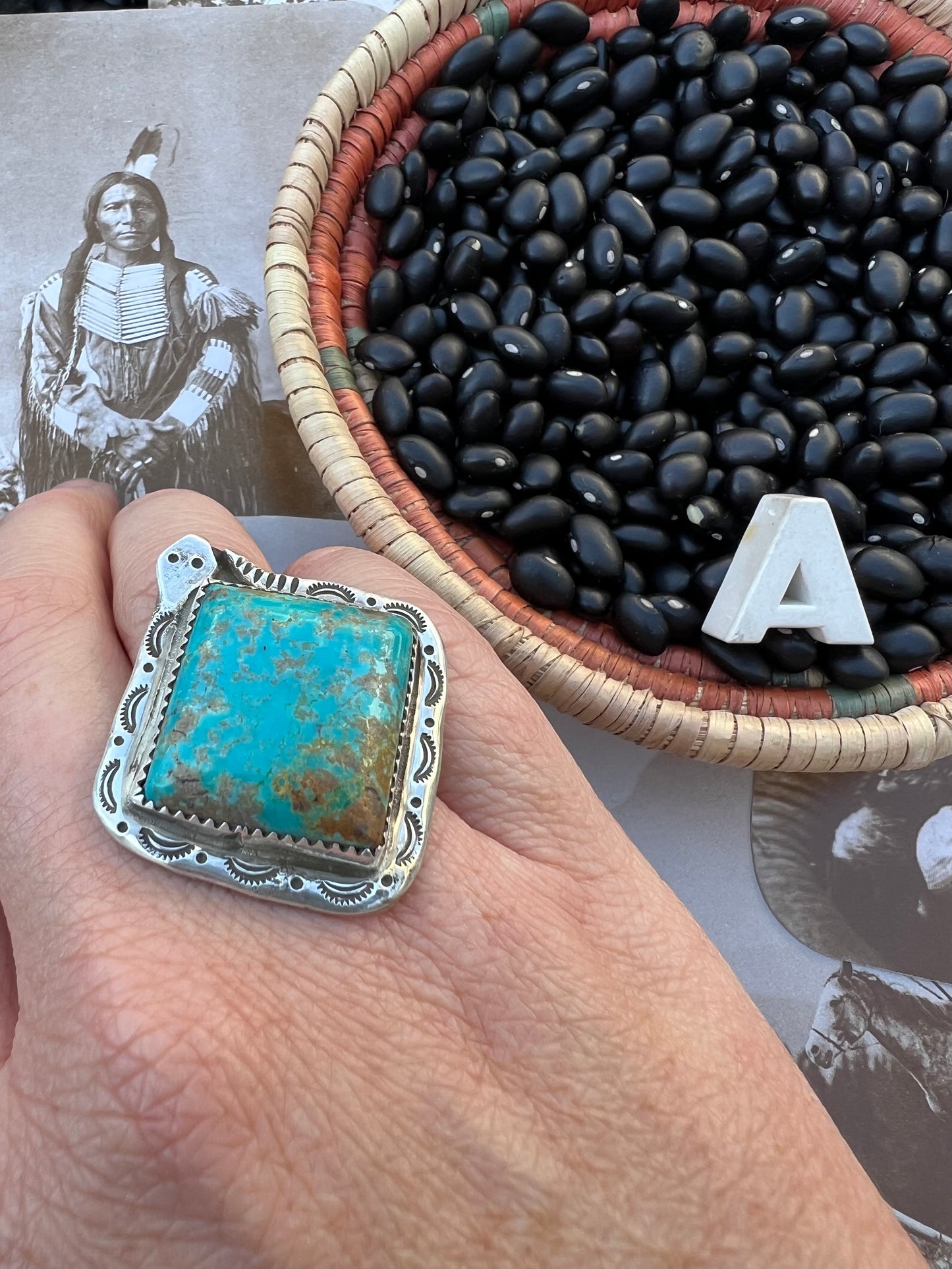Large Turquoise Snake Ring
