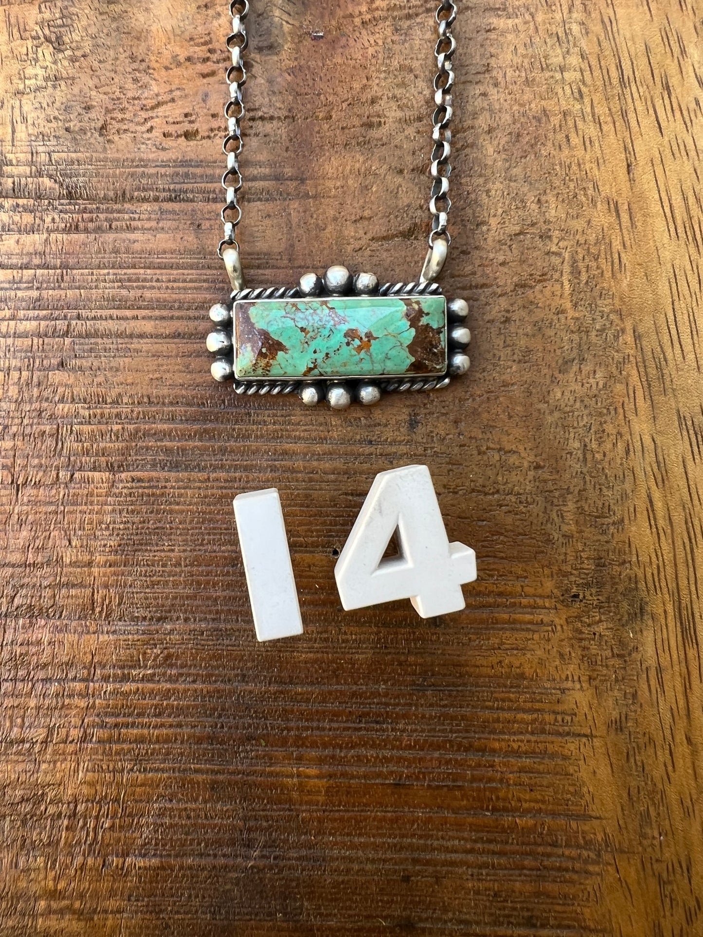 Zia Turquoise Bar Necklace