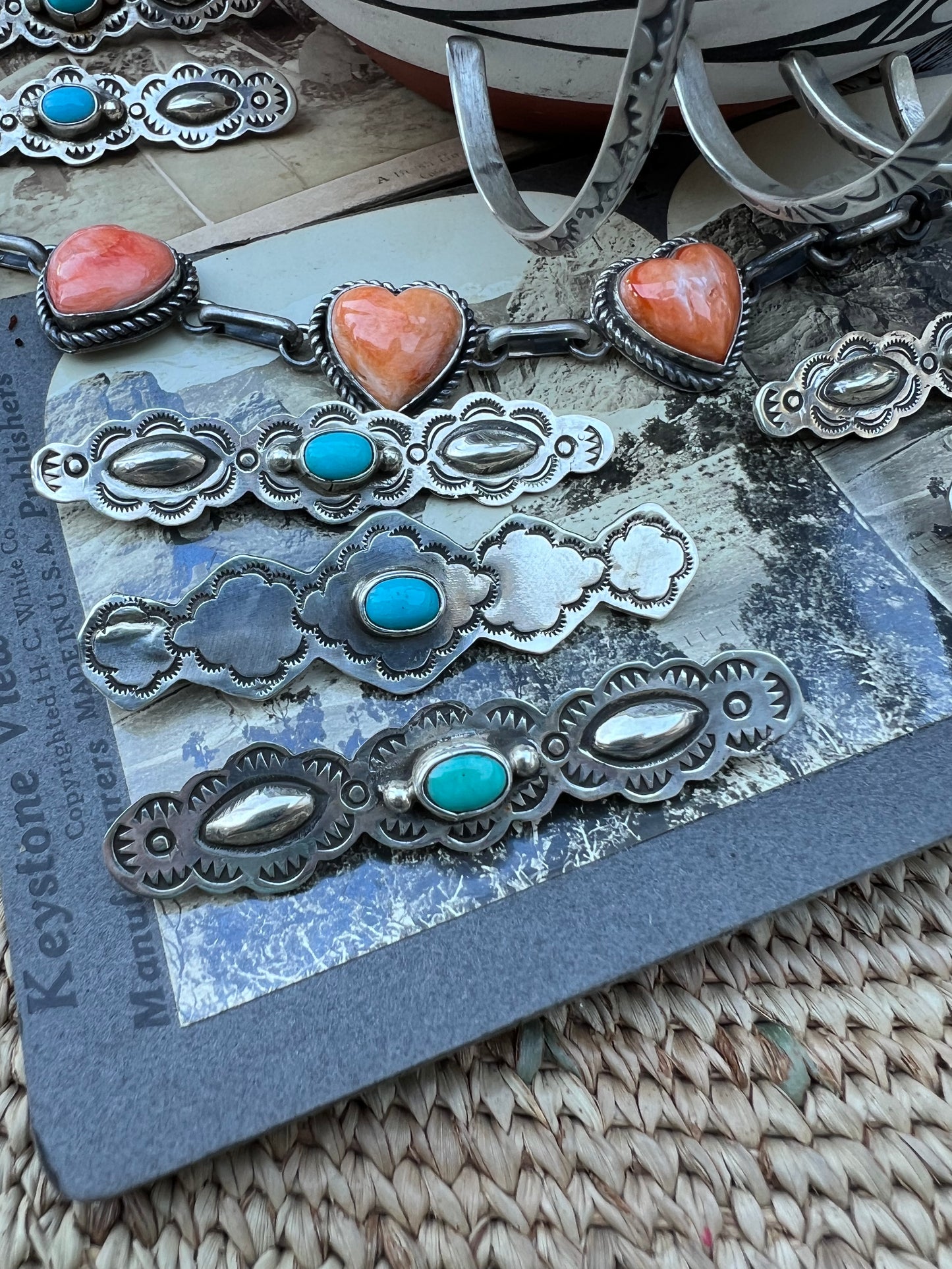 Sterling Silver Turquoise Bobbi Pin Cover