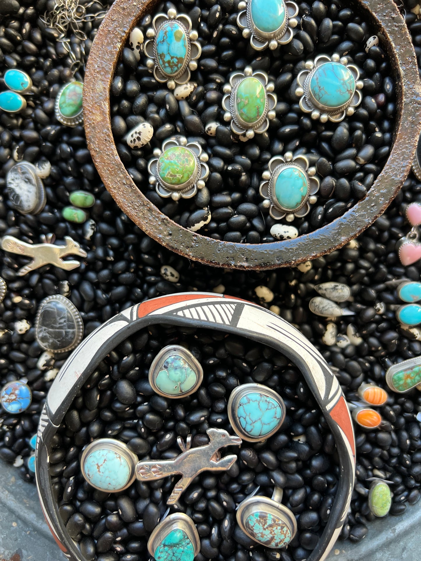 Yazzie Turquoise Flower Style Ring