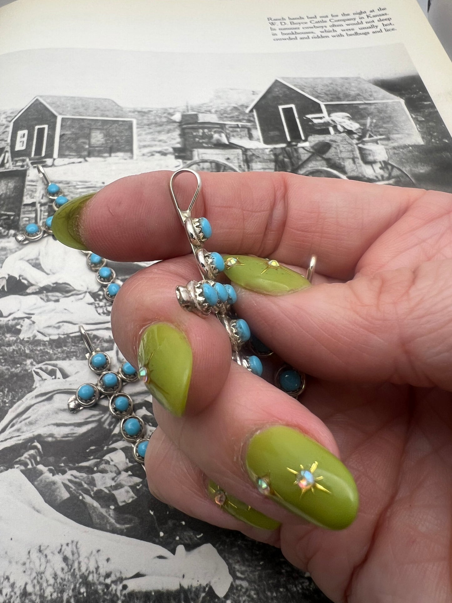 Turquoise Cross Pendant