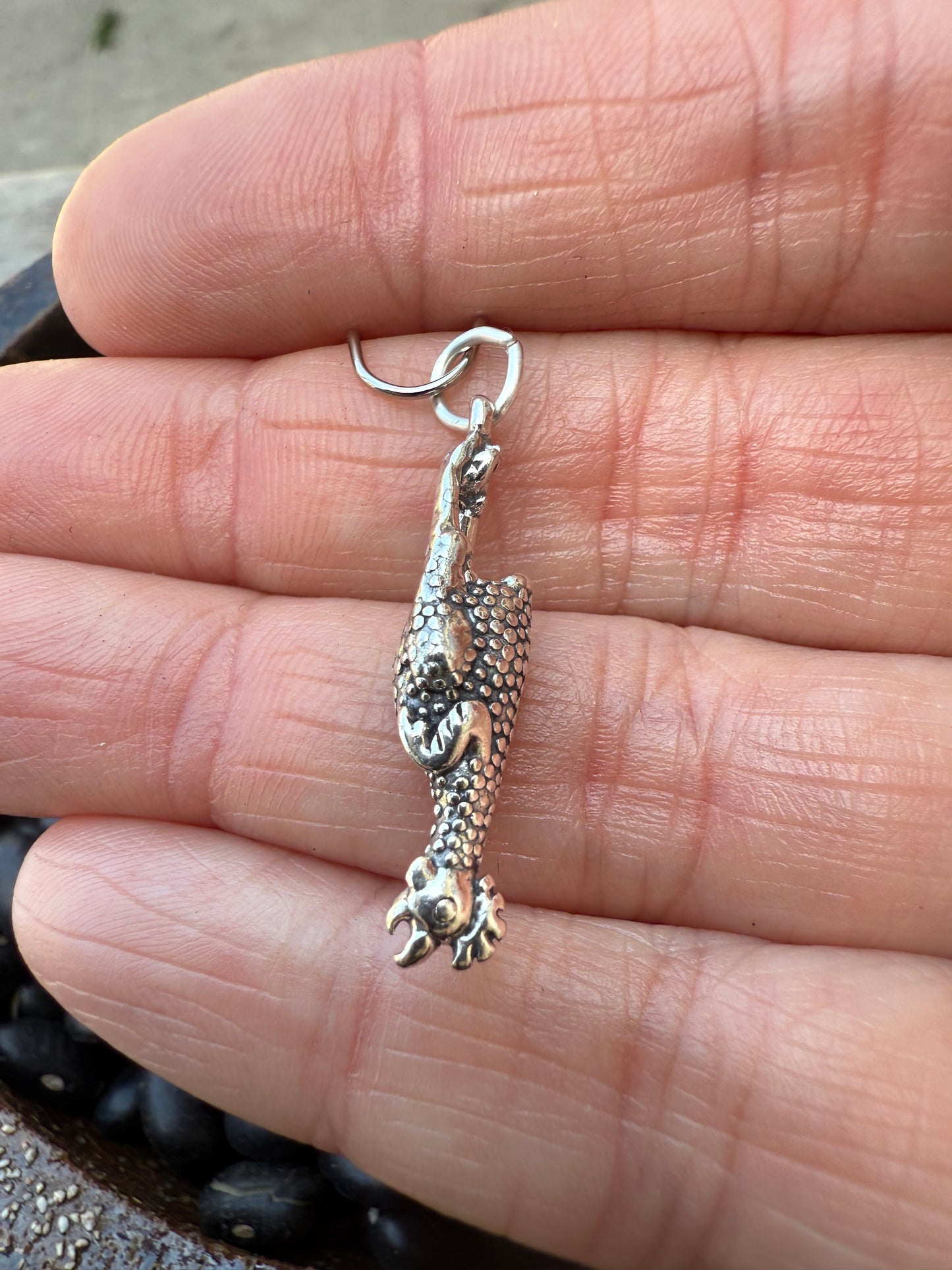 Rubber Chicken Sterling Silver Charm