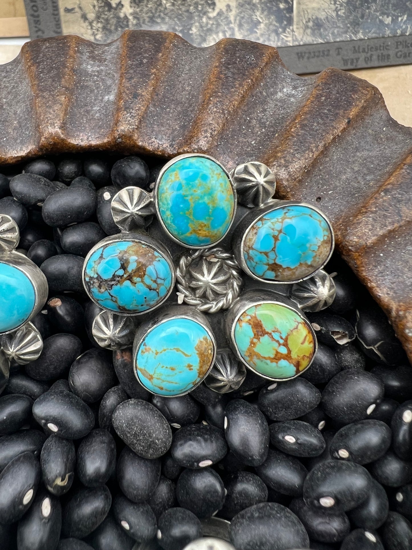Sunflower Kingman Turquoise Ring