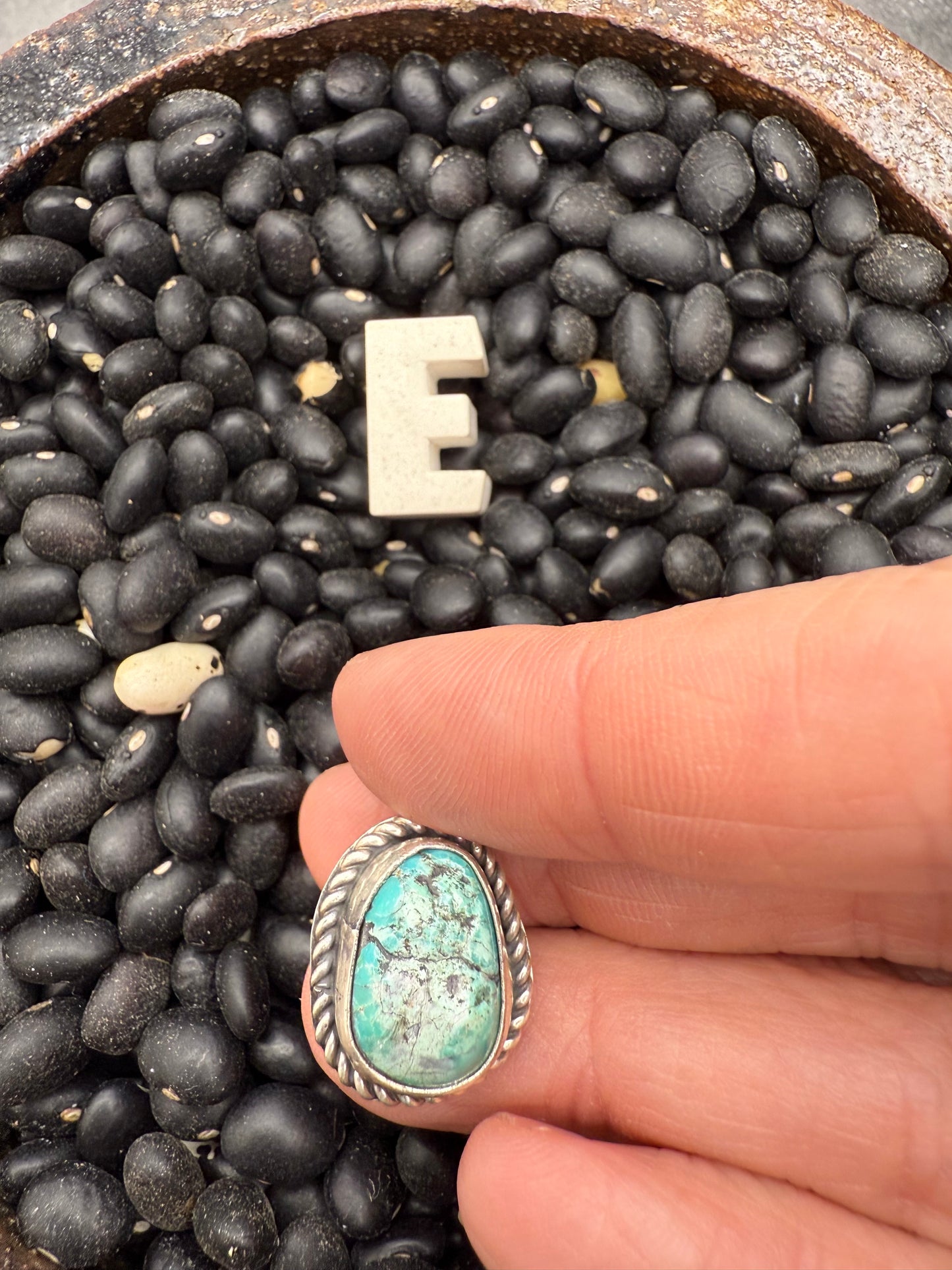 Turquoise Nugget Pendant on Hook