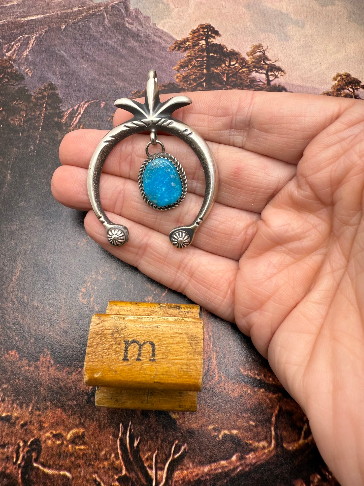Turquoise Naja Pendant