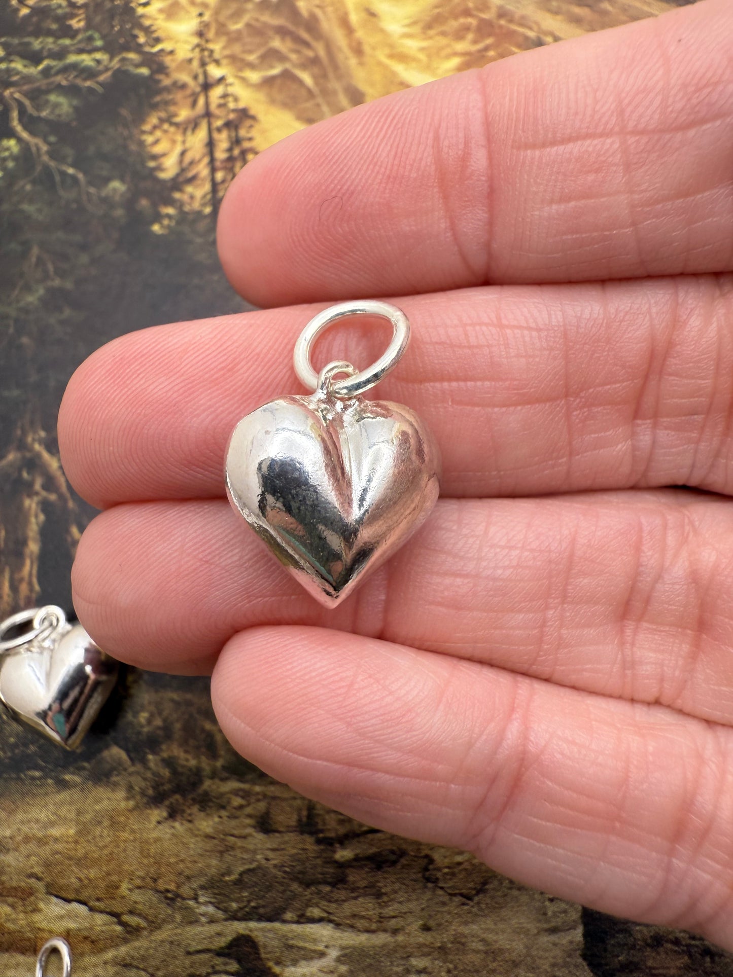Puff Heart Charm