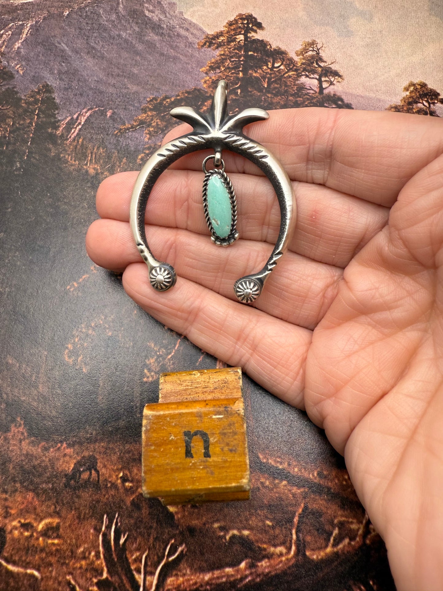 Turquoise Naja Pendant