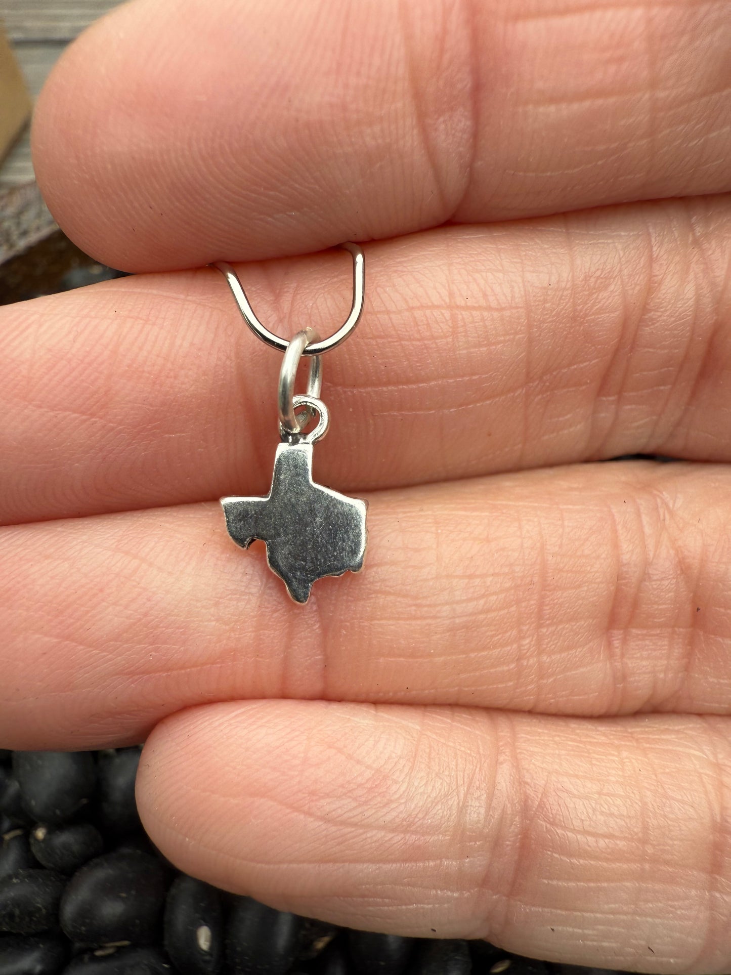 Mini Texas Sterling Silver Charm