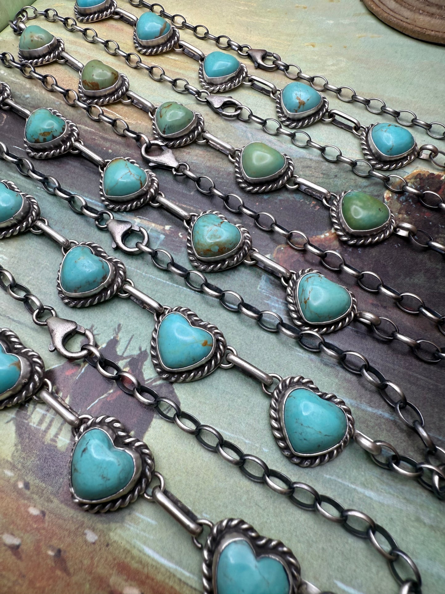 Turquoise Heart Choker