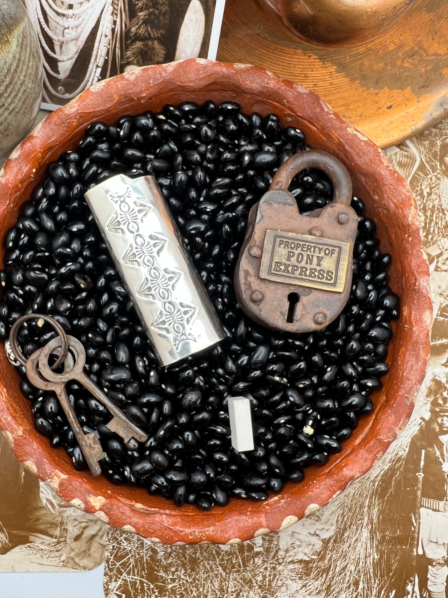 Native American Sterling Silver Lighter Case