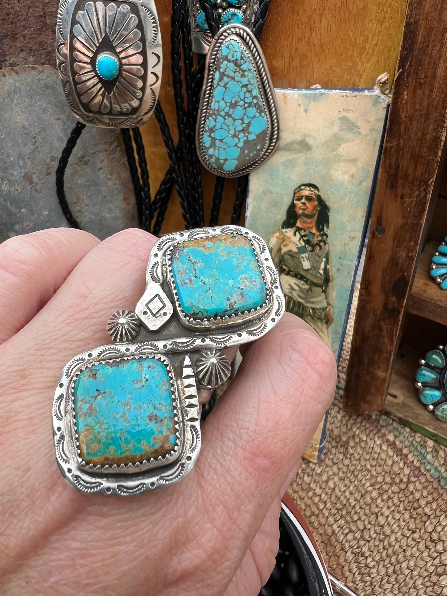 Large Turquoise Snake Ring