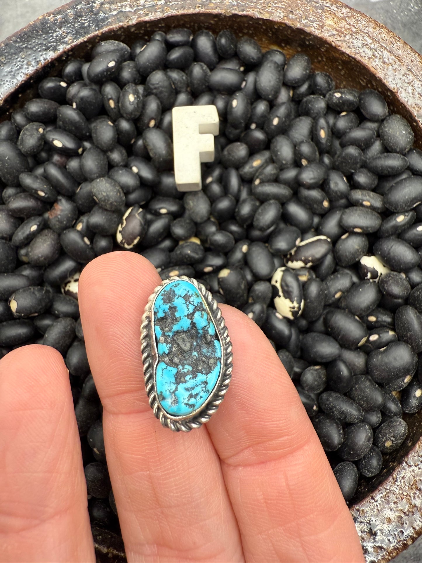 Turquoise Nugget Pendant on Hook