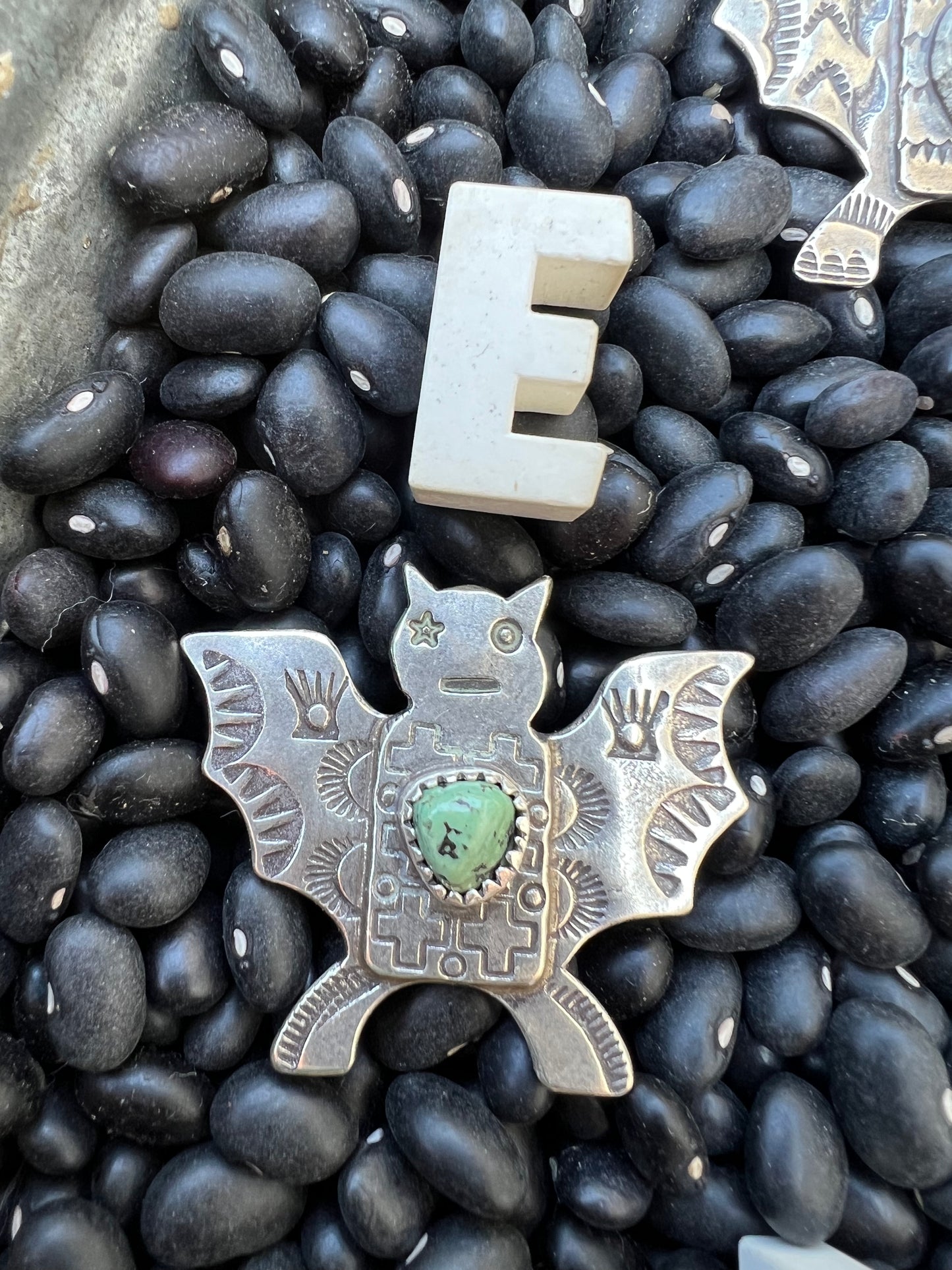 Turquoise Bat Pendant
