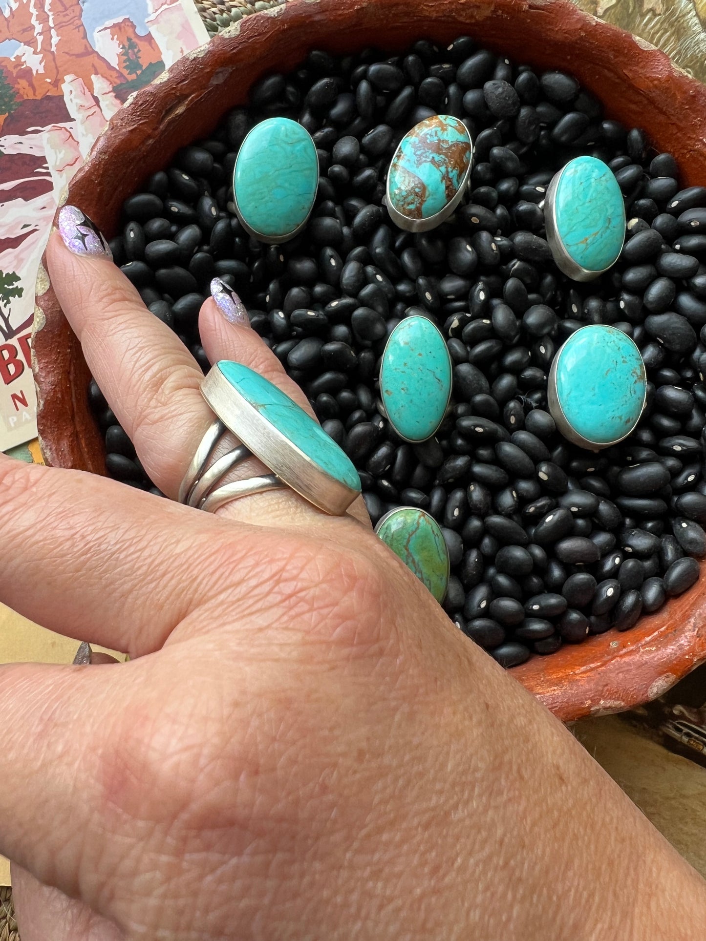 Turquoise Globe Ring