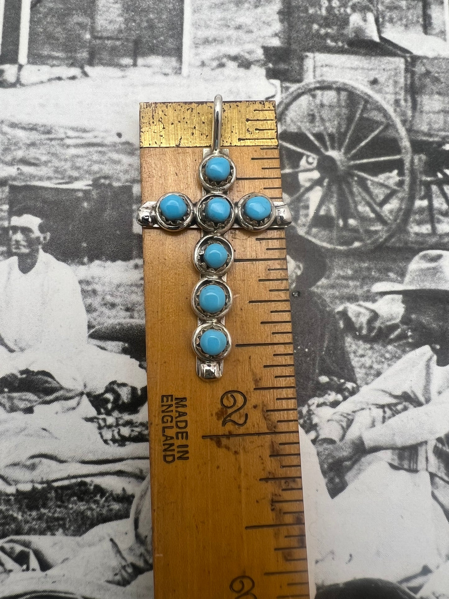 Turquoise Cross Pendant