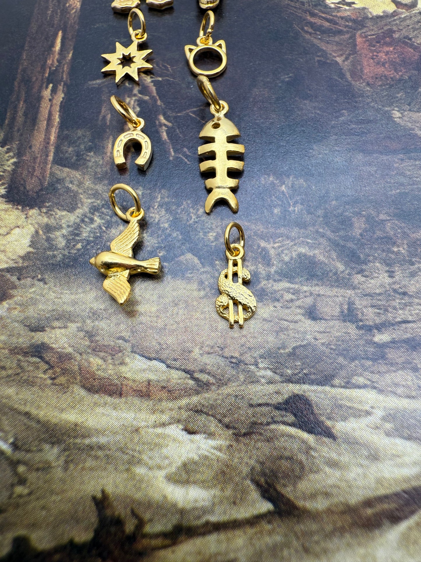 18k Gold Plated Charms