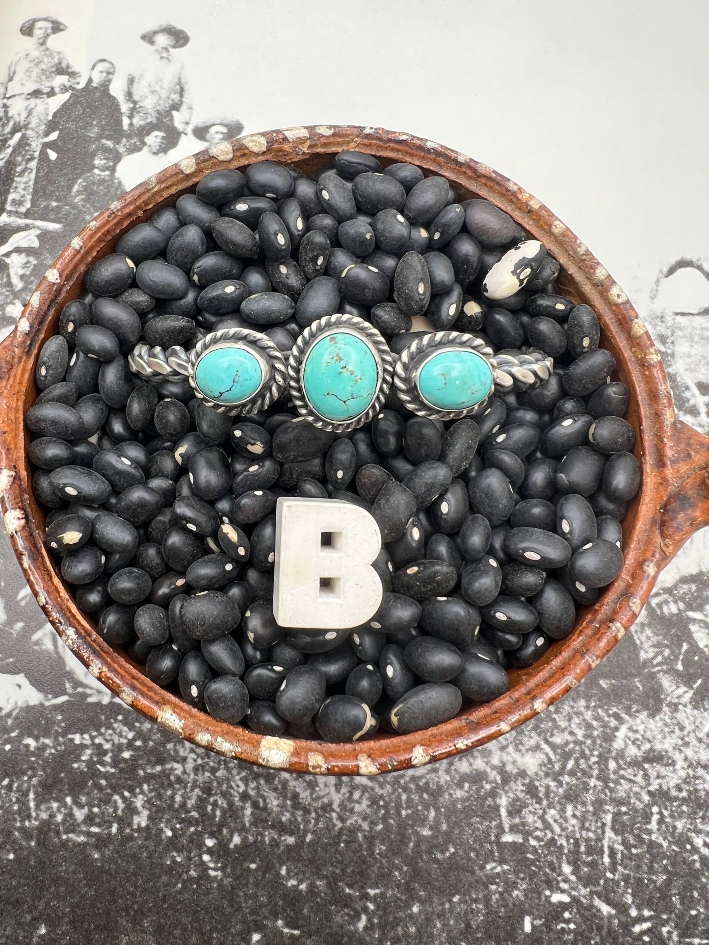 Three Stone Braided Cuff