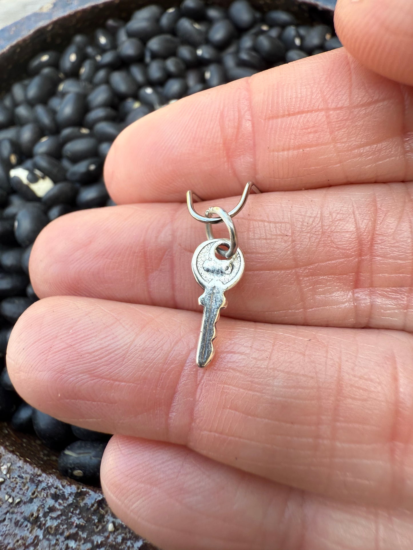 Key II Sterling Silver Charm