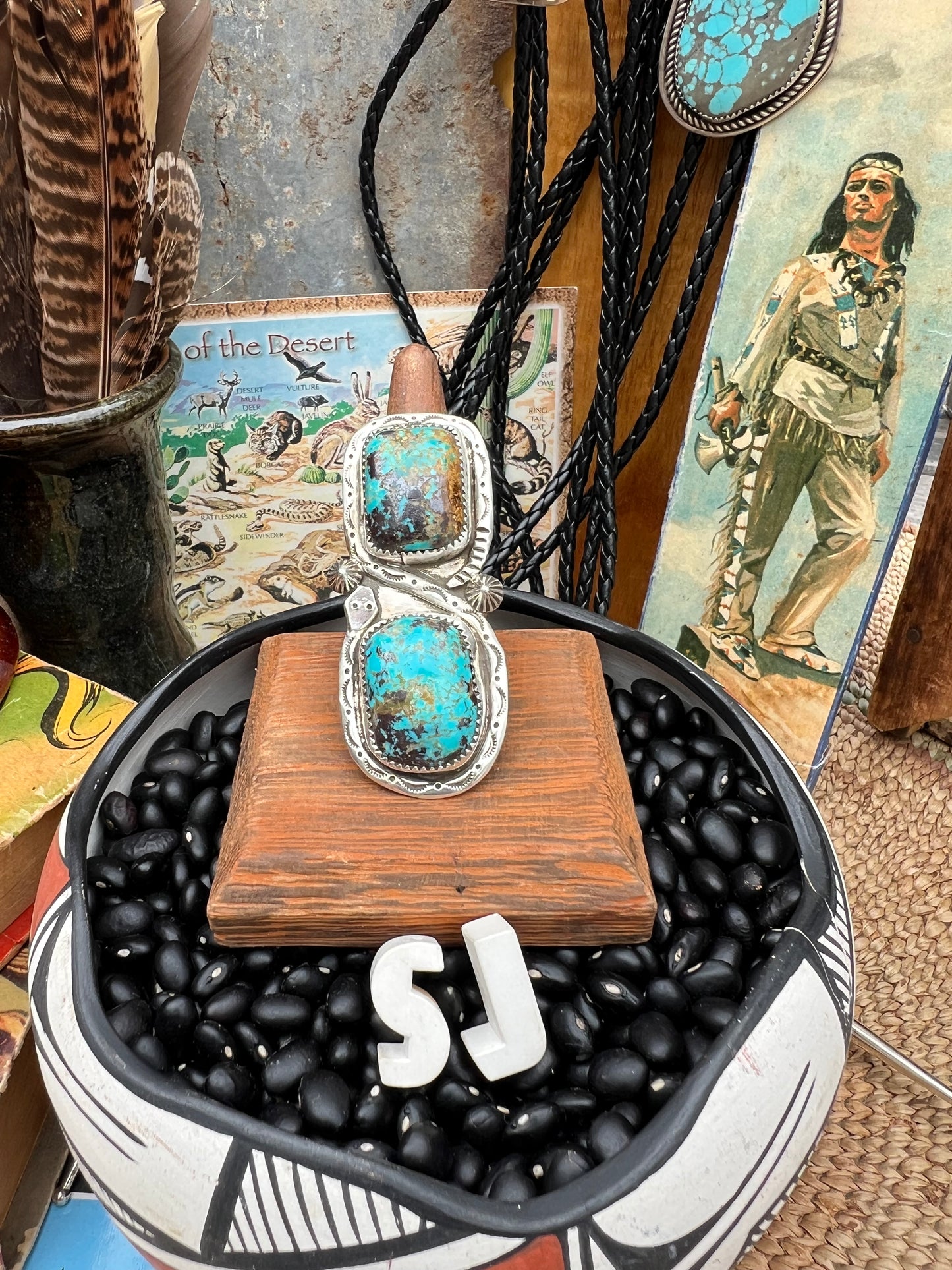 Large Turquoise Snake Ring
