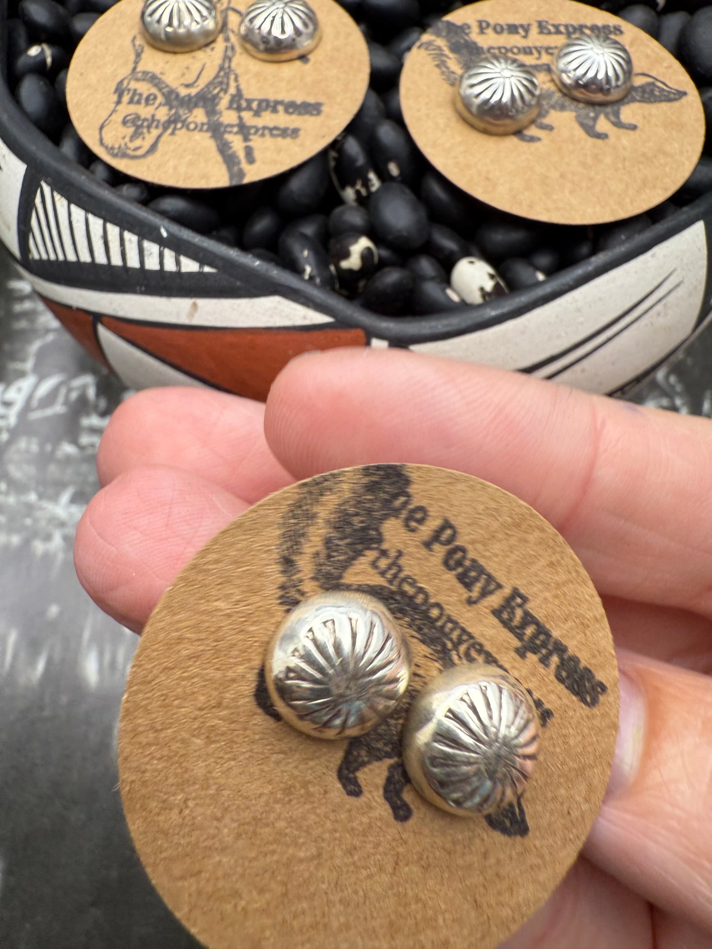 Button Sterling Studs