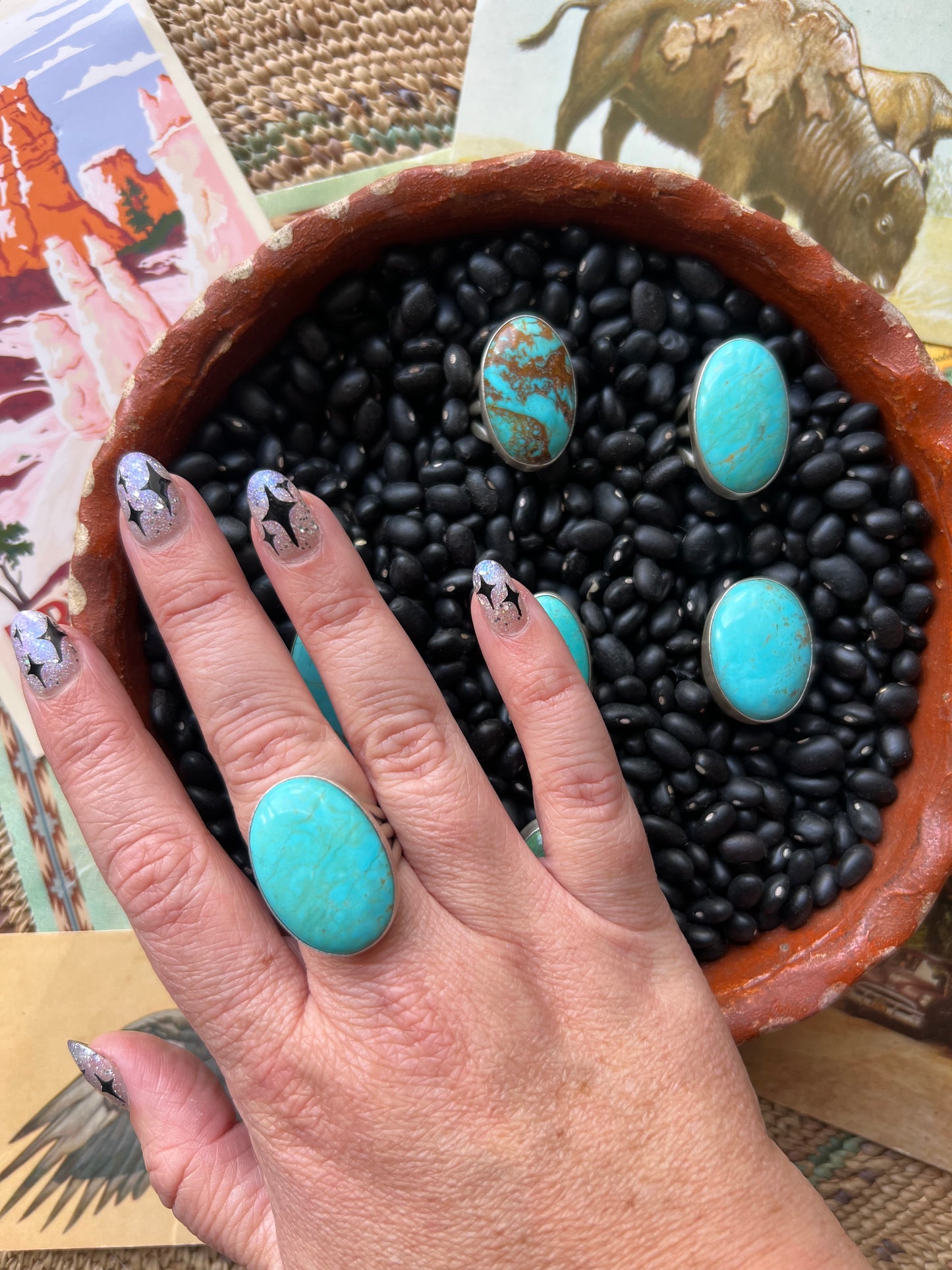 Turquoise Globe Ring