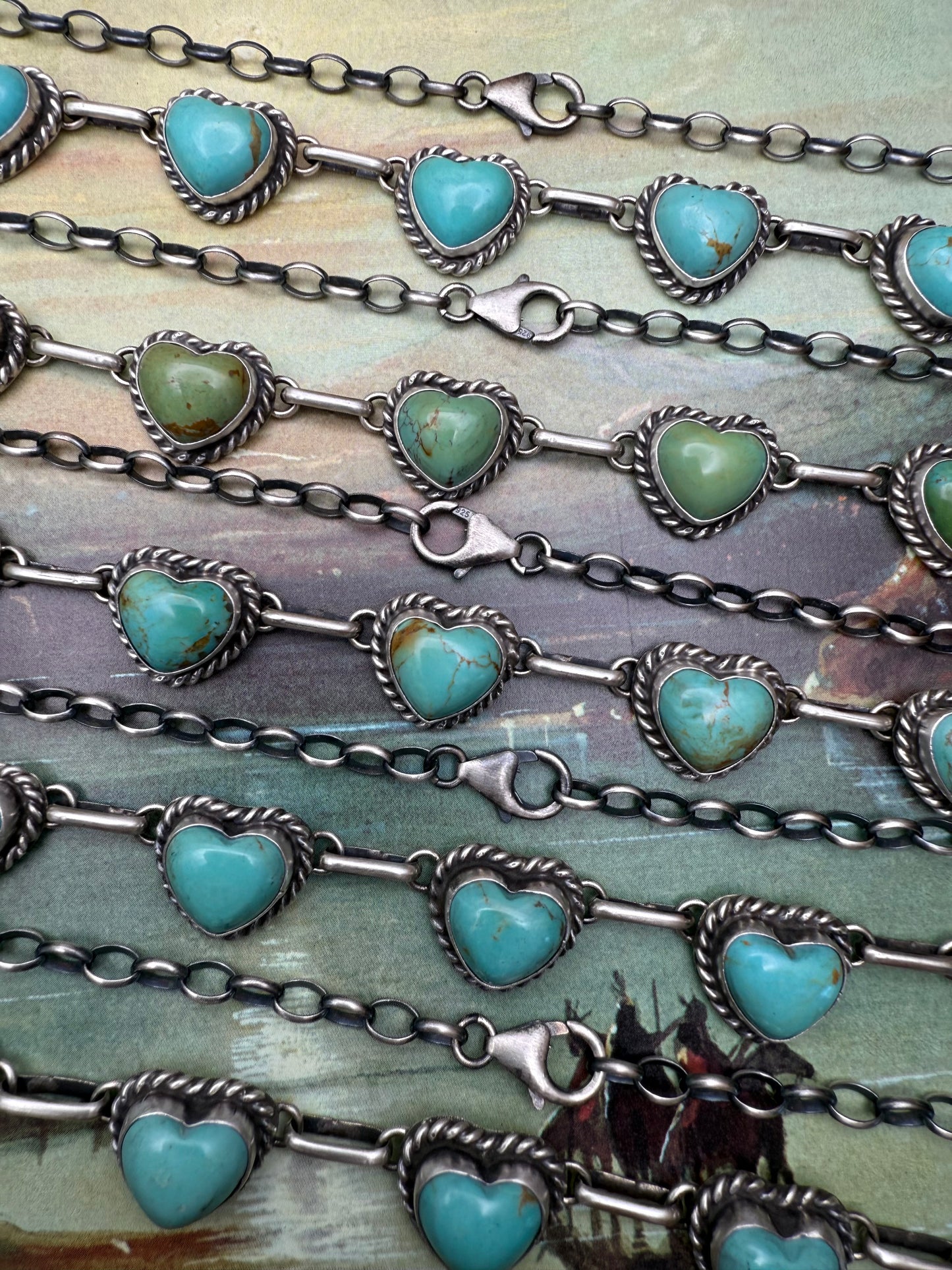 Turquoise Heart Choker