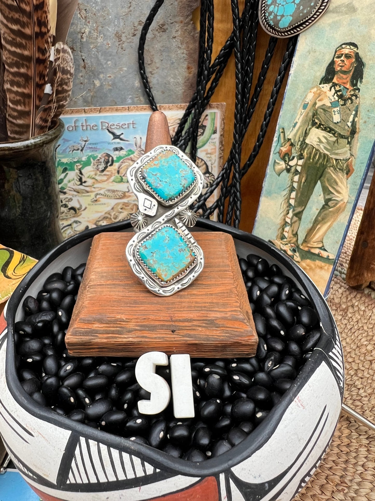 Large Turquoise Snake Ring