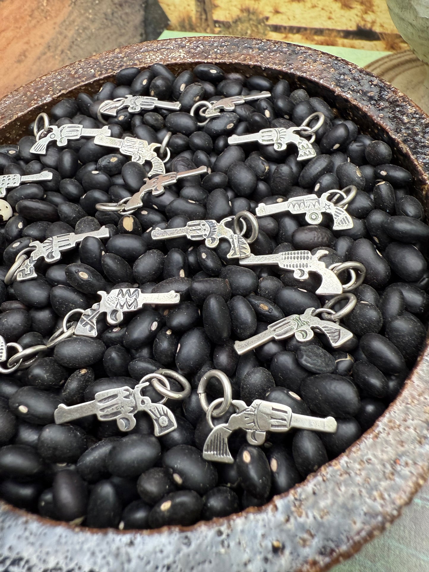 Handmade Mini Pistol Charm