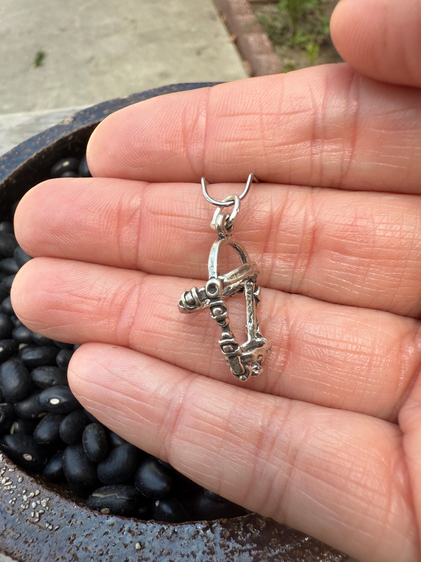 Hackamore Bridle Sterling Silver Charm