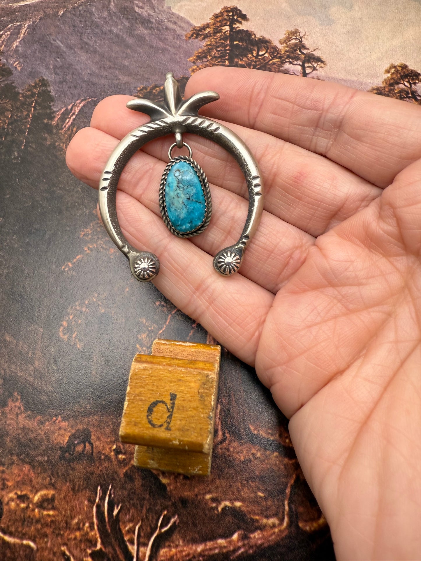 Turquoise Naja Pendant