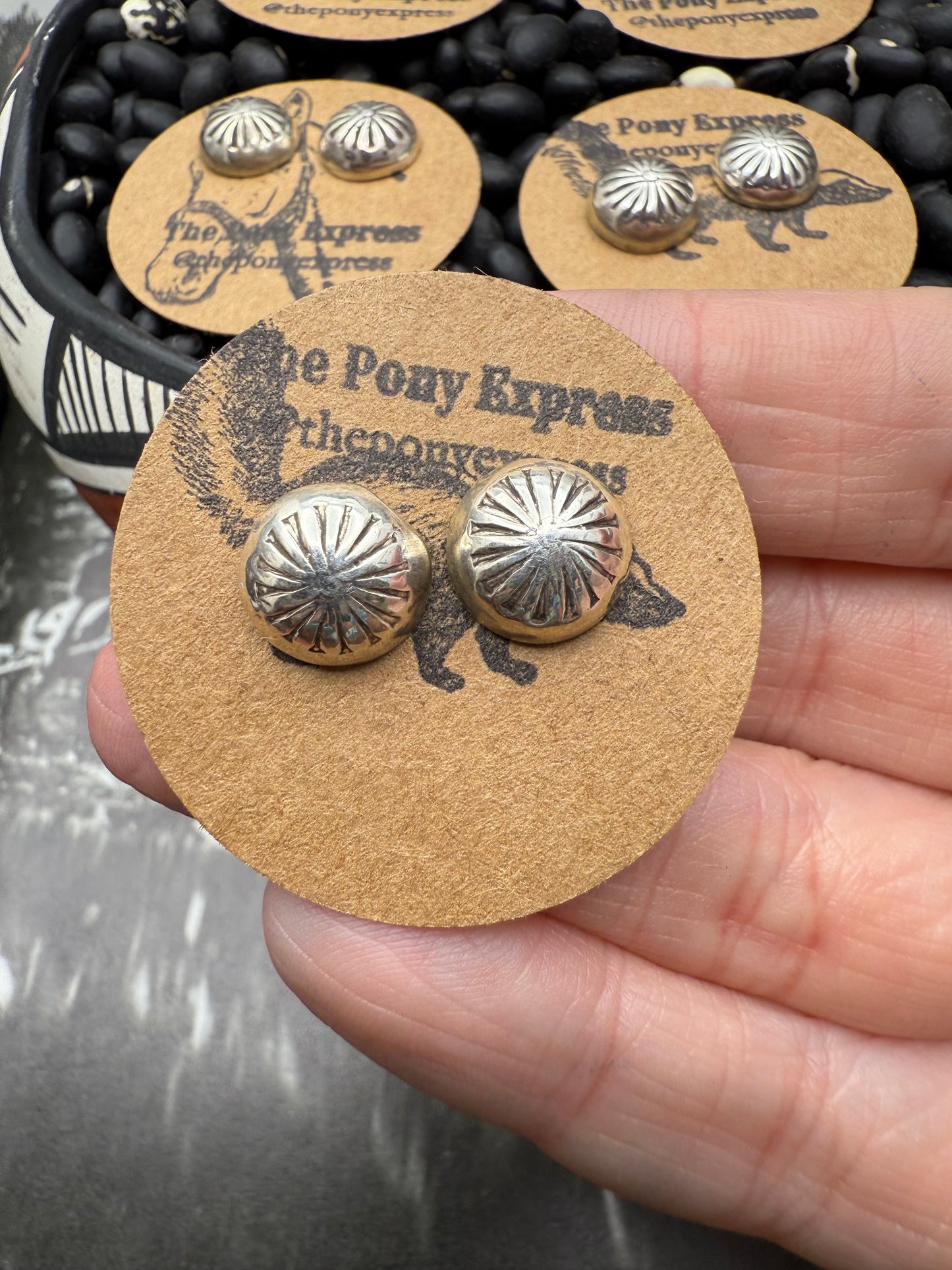 Button Sterling Studs
