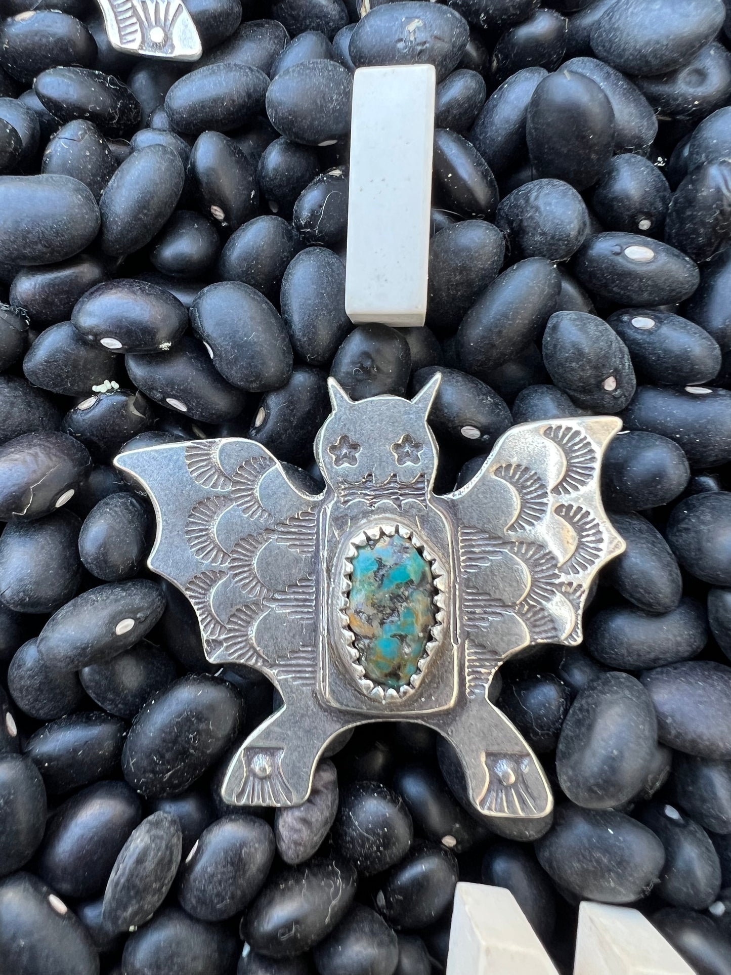 Turquoise Bat Pendant