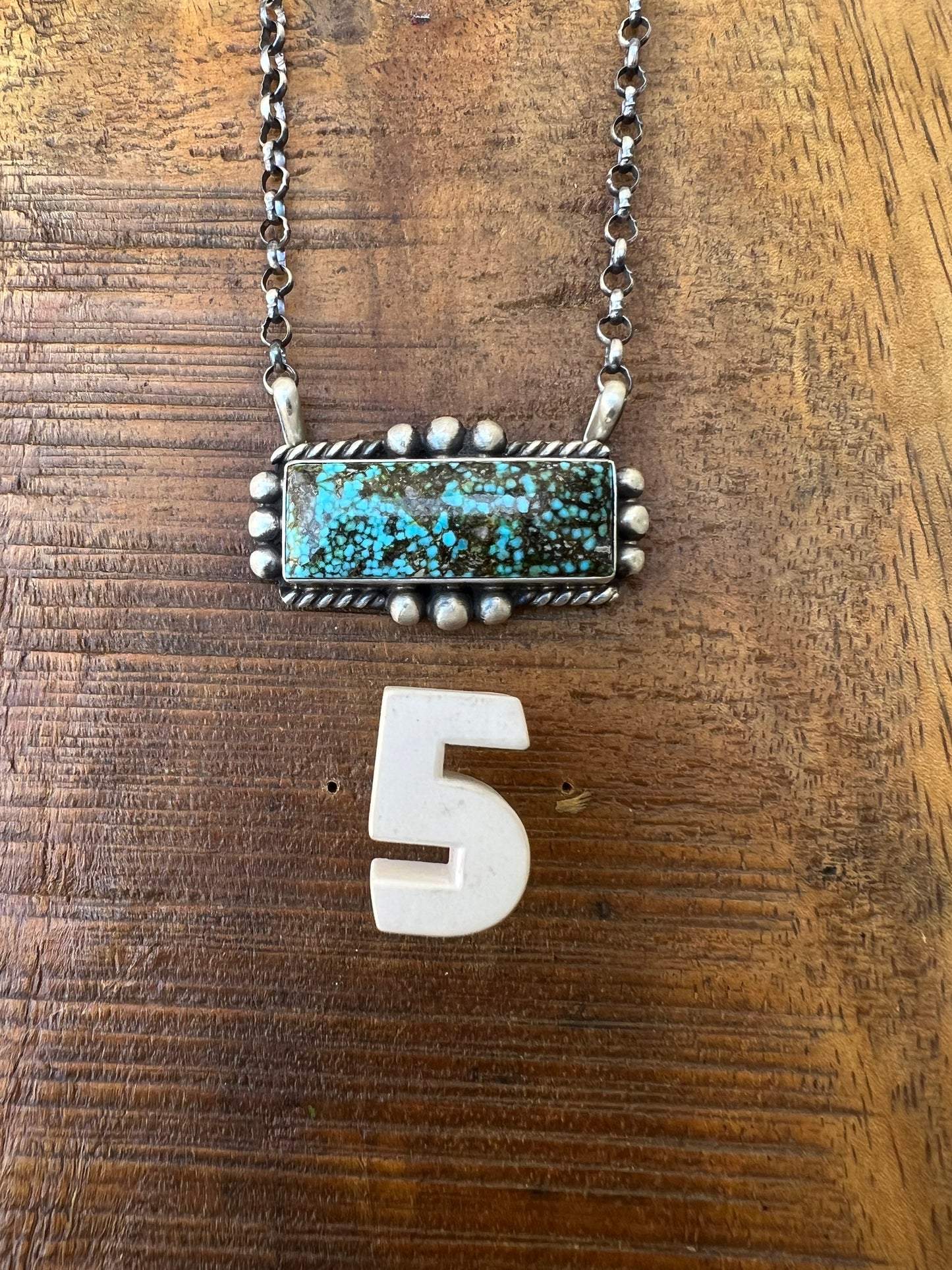 Zia Turquoise Bar Necklace