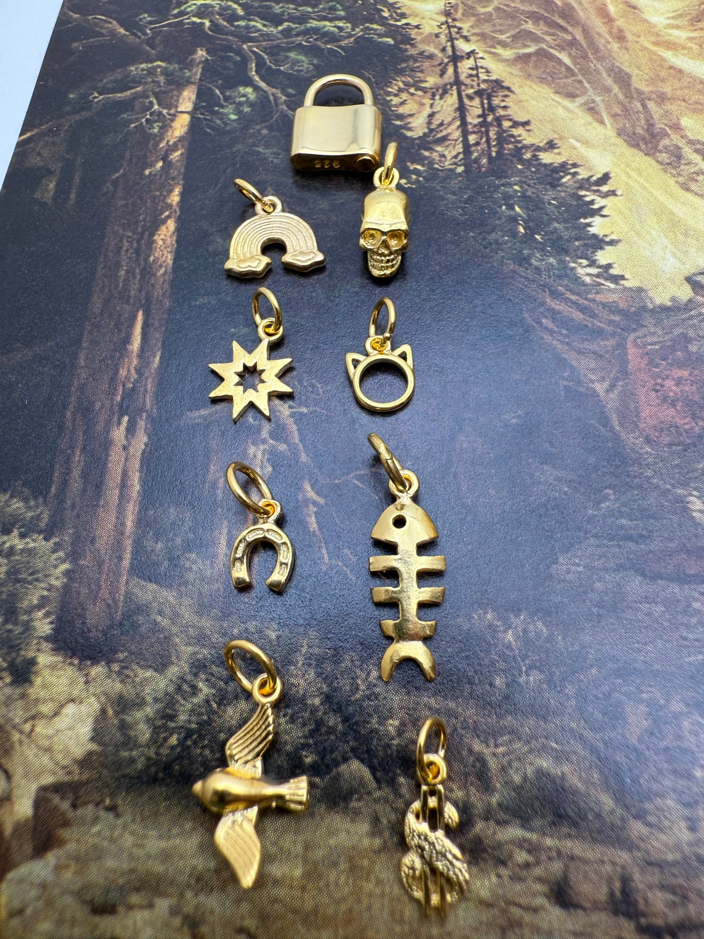 18k Gold Plated Charms