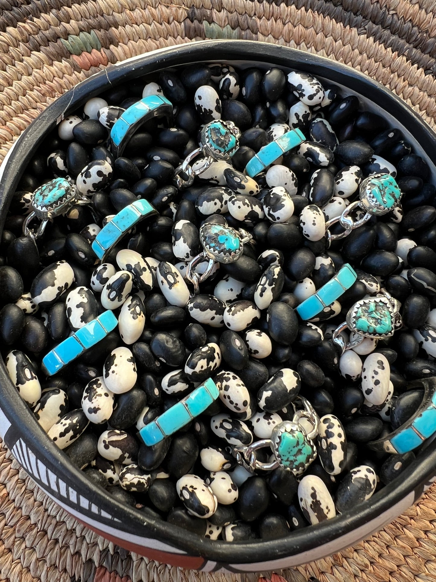 Turquoise Chain Link Ring