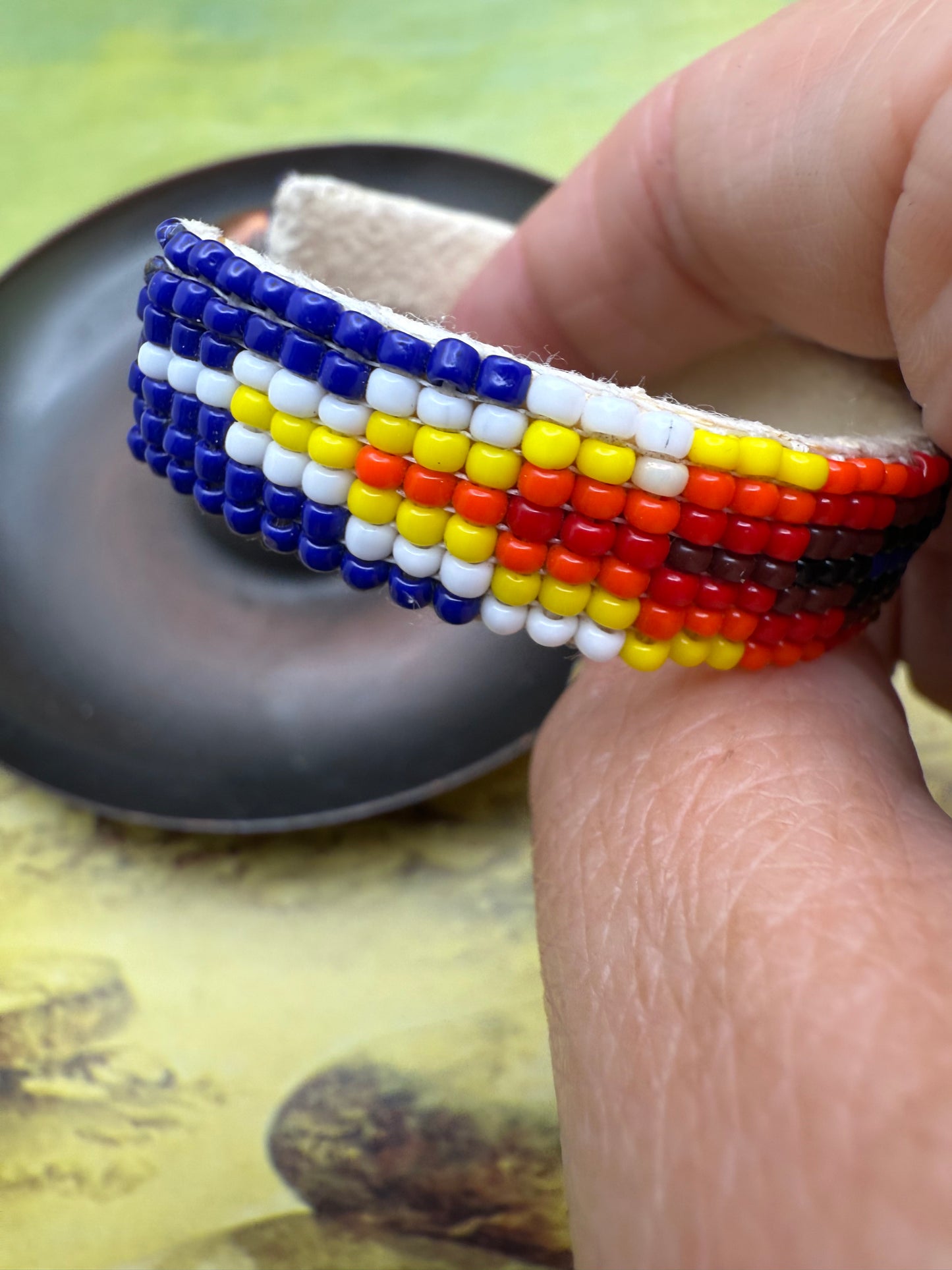 Native American Hand Beaded cuffs