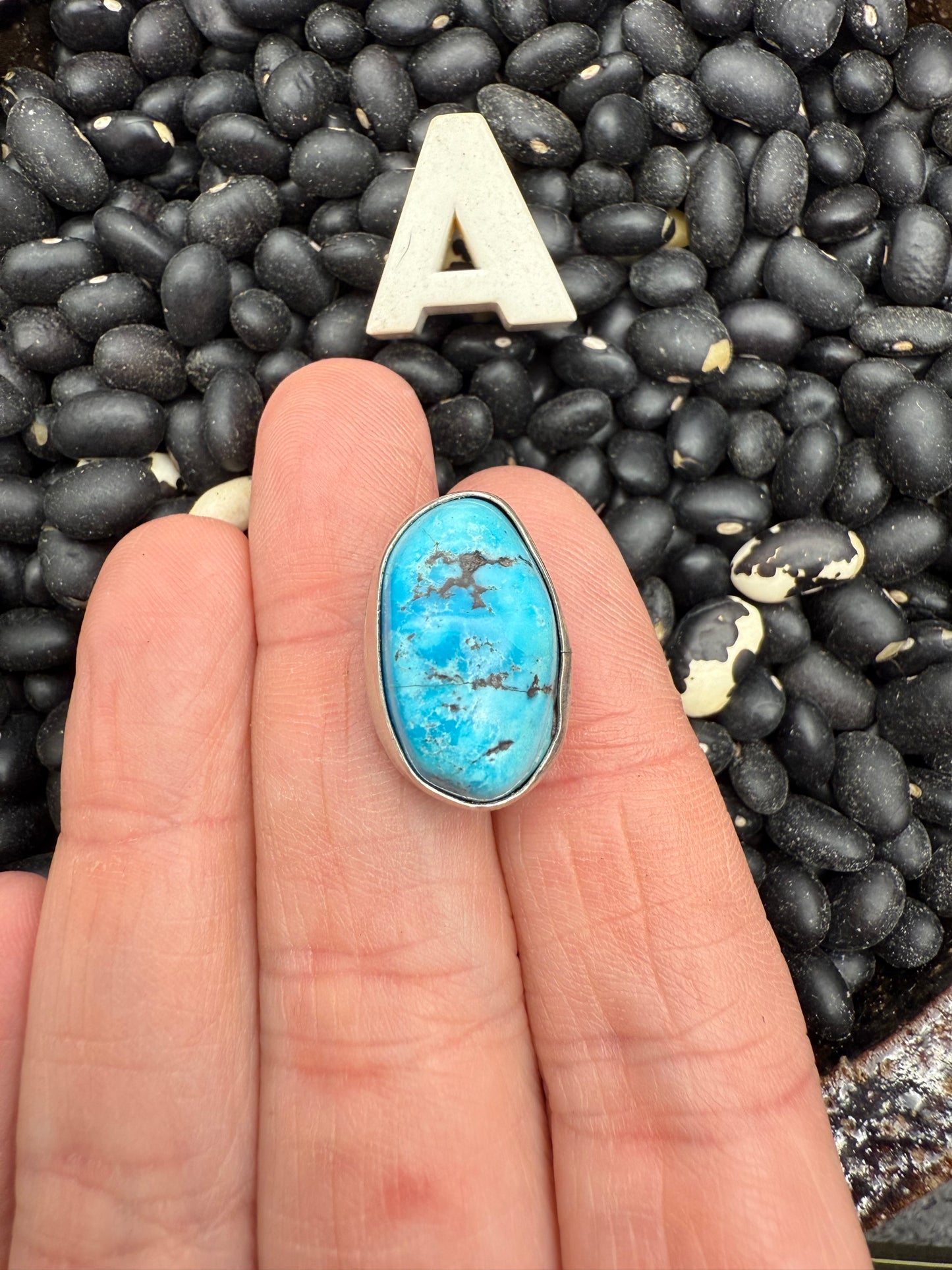 Turquoise Nugget Pendant on Hook