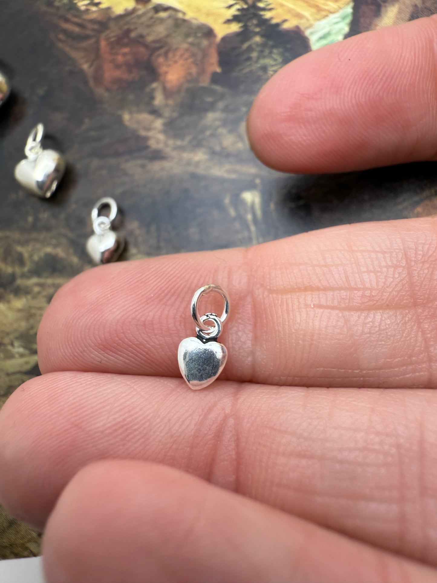 Puff Heart Charm
