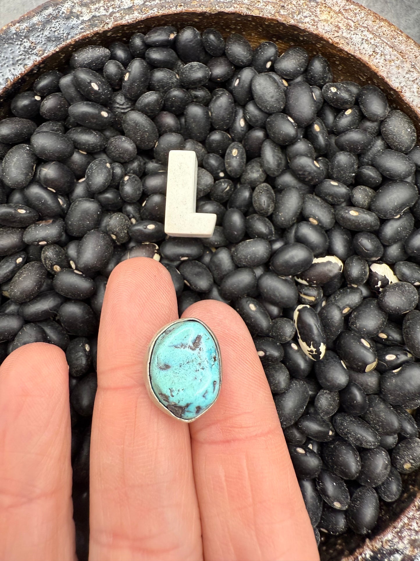 Turquoise Nugget Pendant on Hook