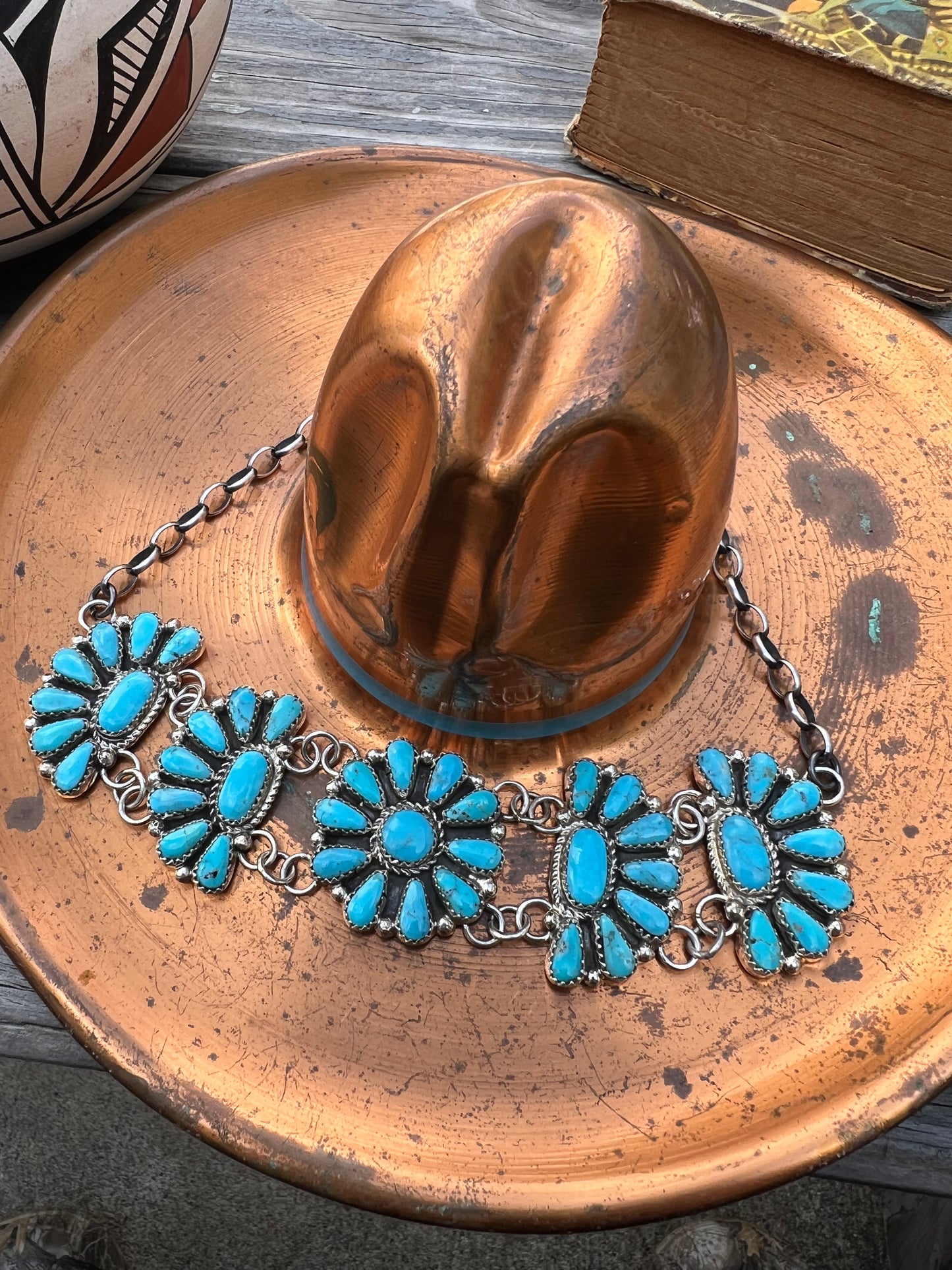 Flower Cluster Necklace or Choker