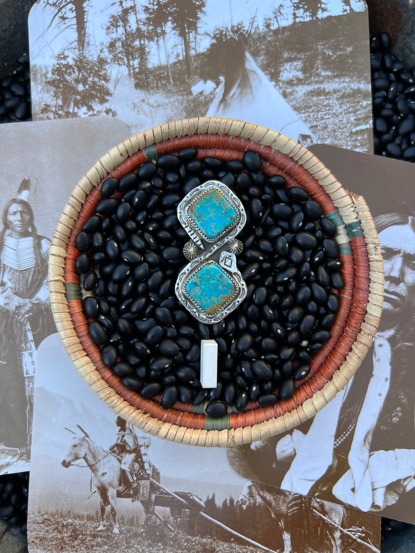 Large Turquoise Snake Ring