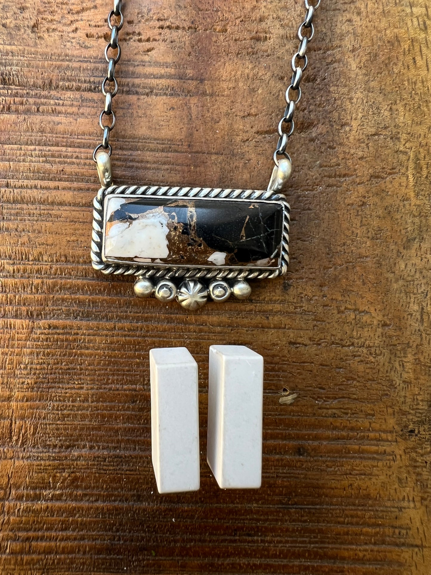 Turquoise Fancy Bar Necklace