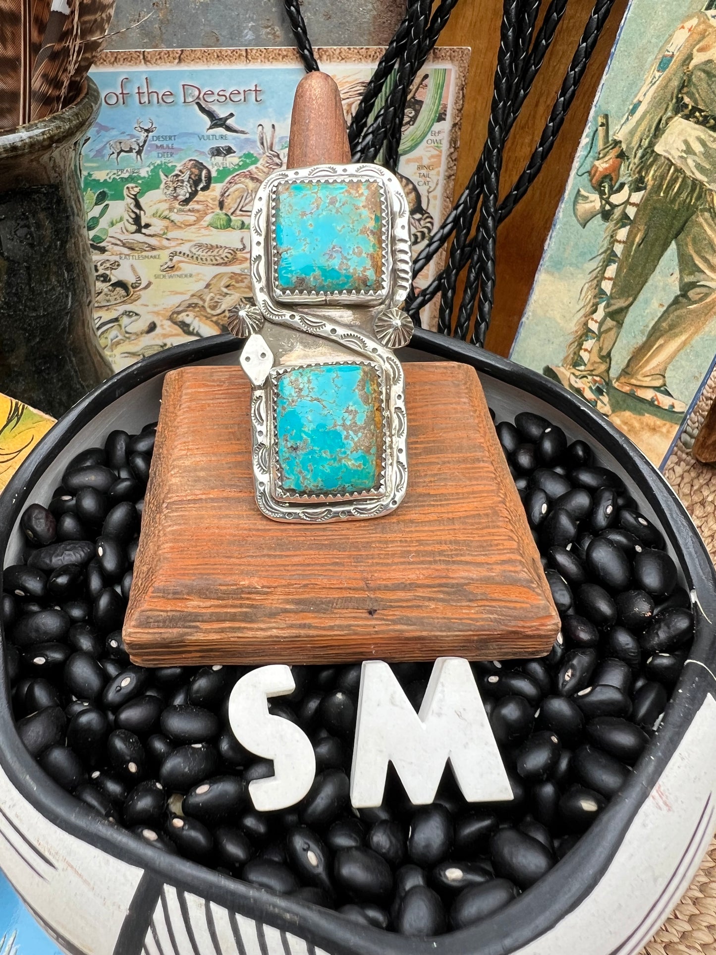 Large Turquoise Snake Ring
