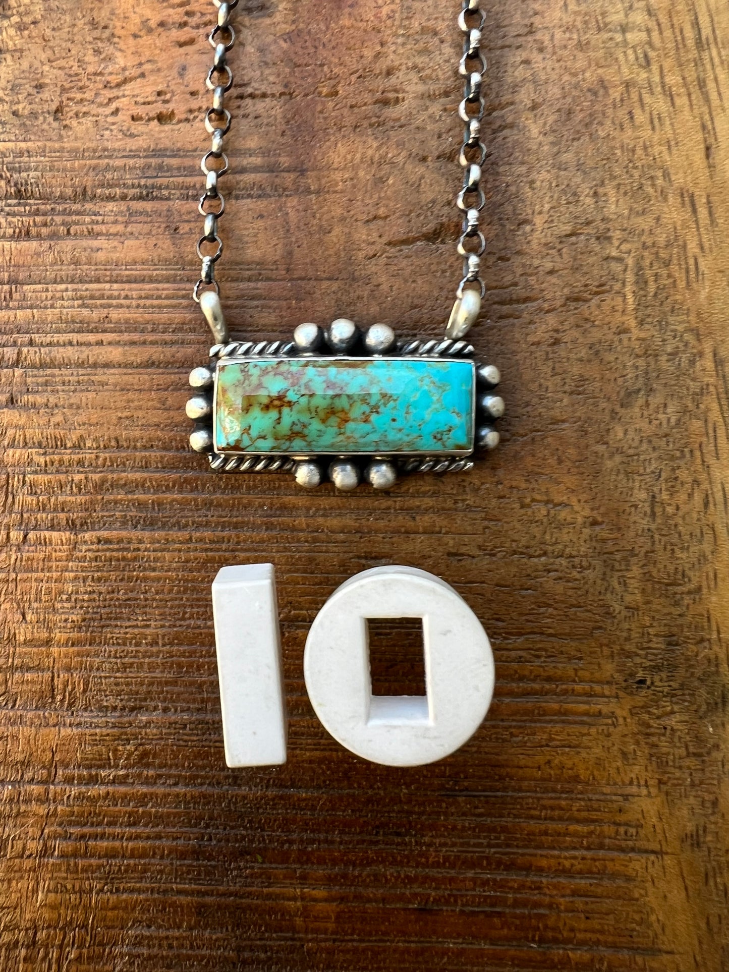 Zia Turquoise Bar Necklace