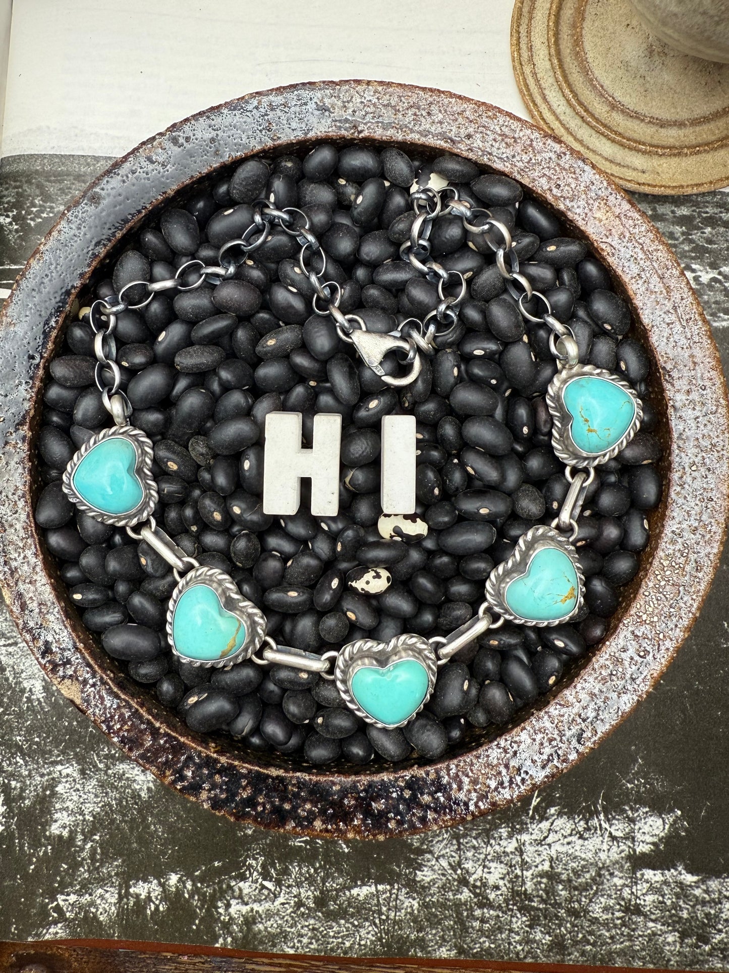 Turquoise Heart Choker