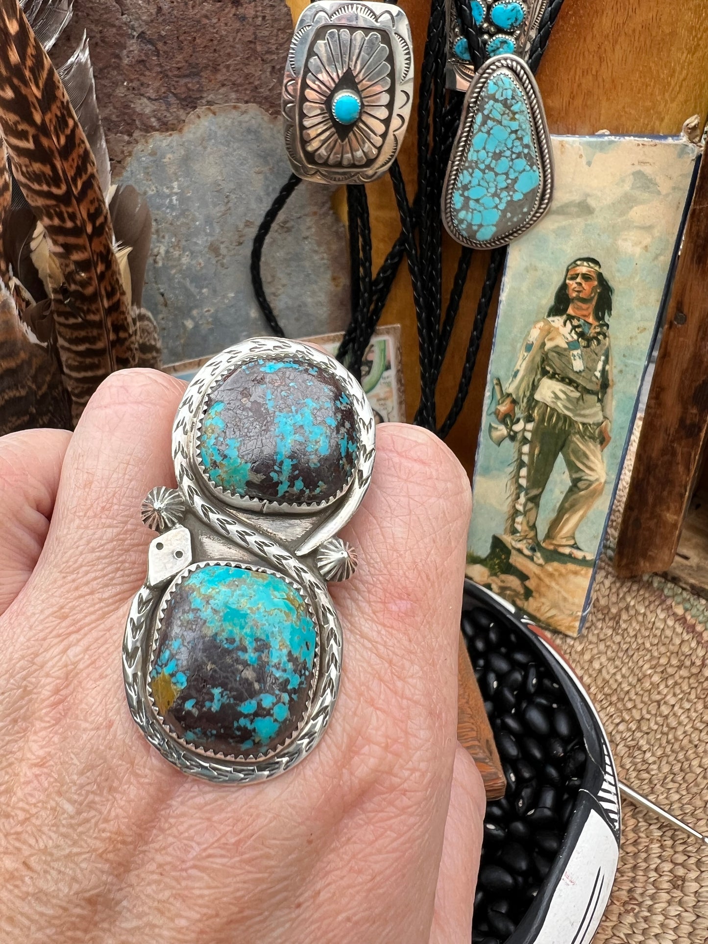 Large Turquoise Snake Ring
