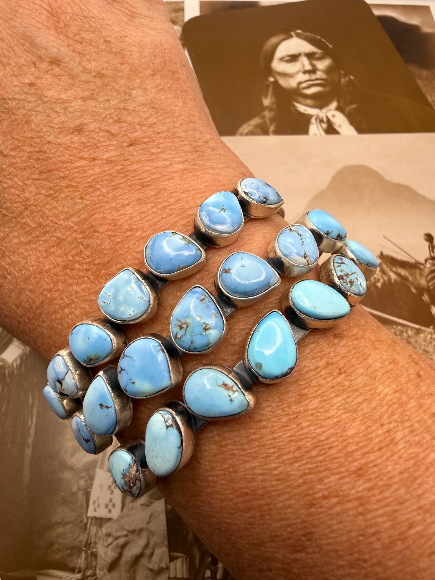 Seven Stone Golden Hills Turquoise Cuff