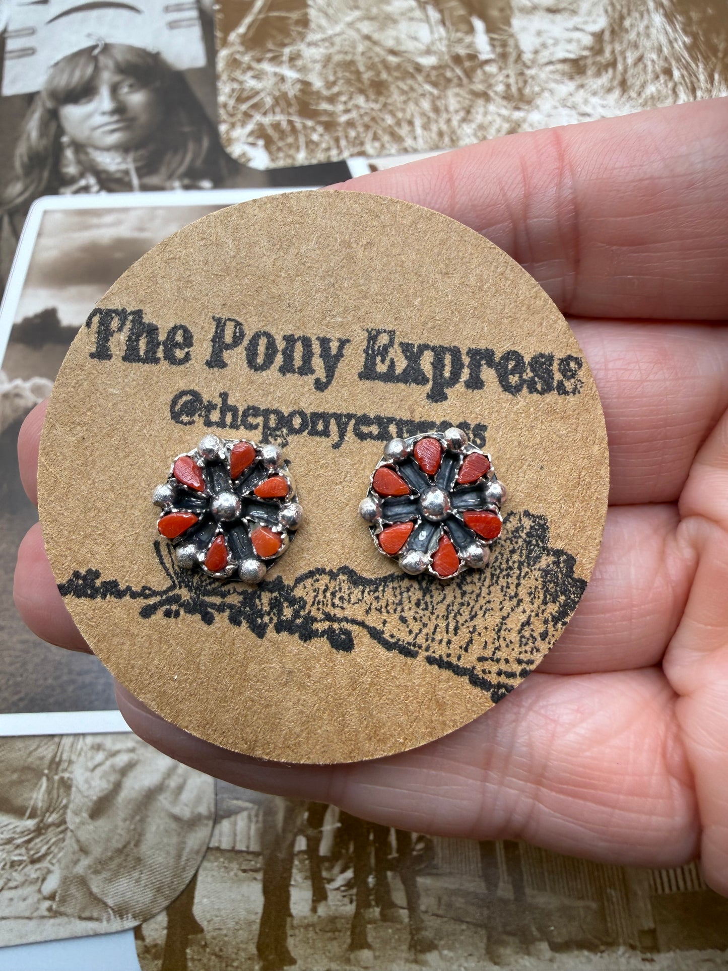 Mini Cluster Stud Earrings