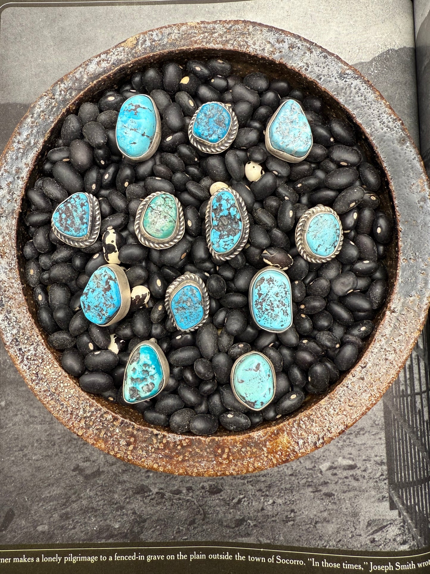 Turquoise Nugget Pendant on Hook