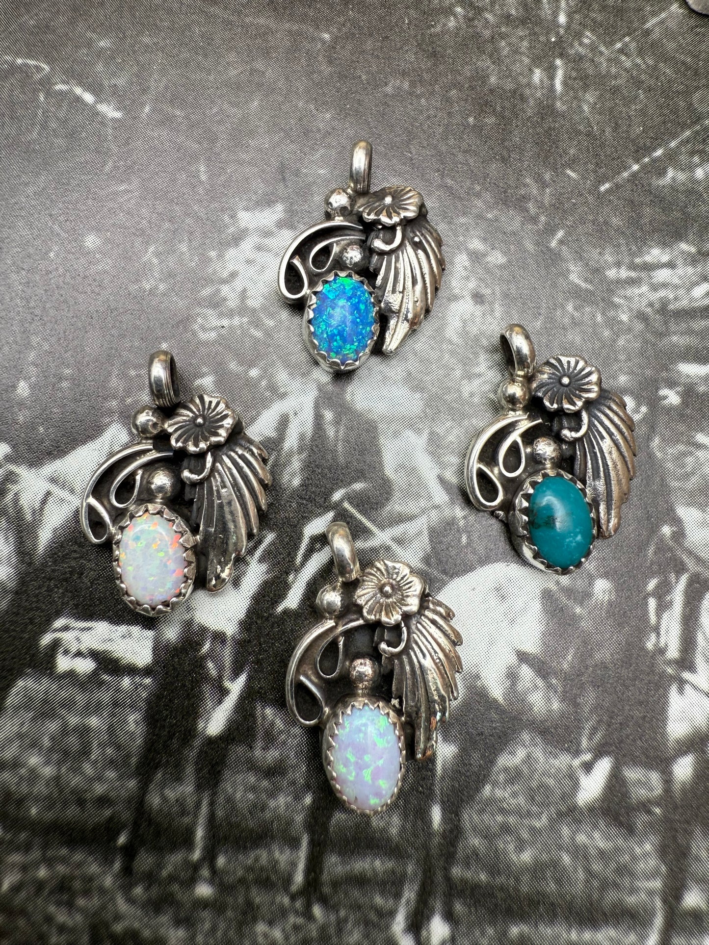 Native American Charm with Leaf motif